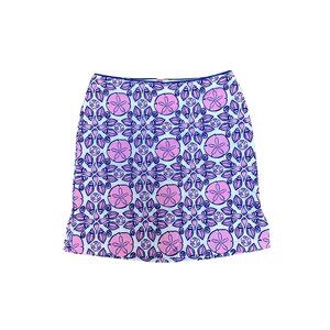 Vineyard Vines Women’s Pink & Blue Sand Dollar Print Skort Size 0 2